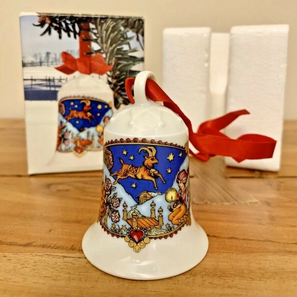 WEIHNACHTS GLOCKE 1979 Hutschenreuther Porzellan